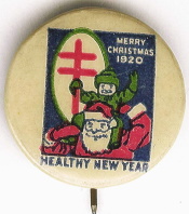 1920 Christmas Seal Button