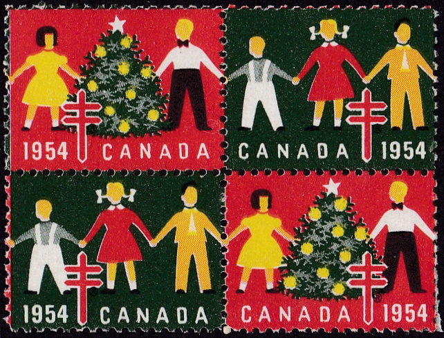 1954 Canadian Christmas Seal