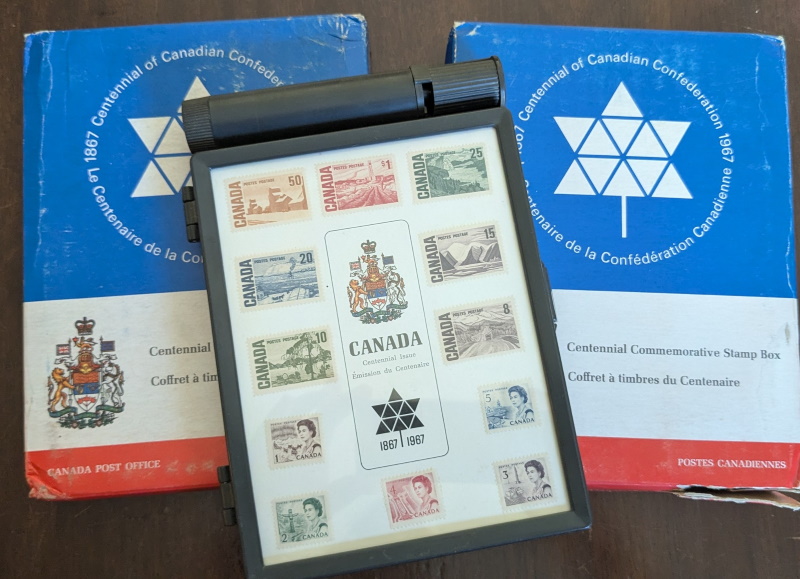 1967 Canadian Postage Stamp Box