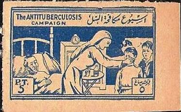 Egypt Tuberculosis Charity label / Fundraising seal