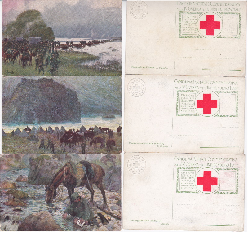 Italian WW1 Red Cross Postcards