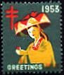 1953 Ryukyu Christmas Seal