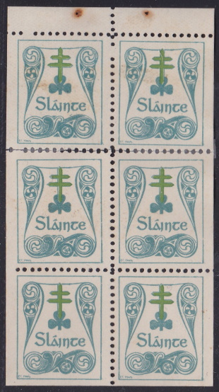 Ireland 1909 TB Christmas Seal RRR