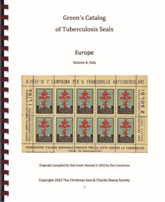 Green's TB Christmas Seal Catalog, Italy 2022, by Dan Cousineau