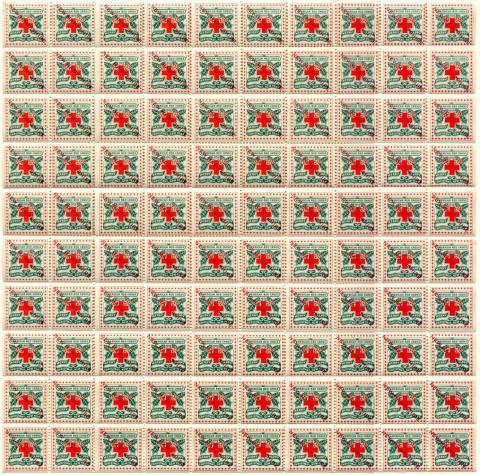 1909 NH Ovpt Christmas Seal Sheet